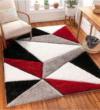 Premium Triangle Shaggy Rug – Soft & Stylish Carpet Design