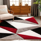 Premium Triangle Shaggy Rug – Soft & Stylish Carpet Design