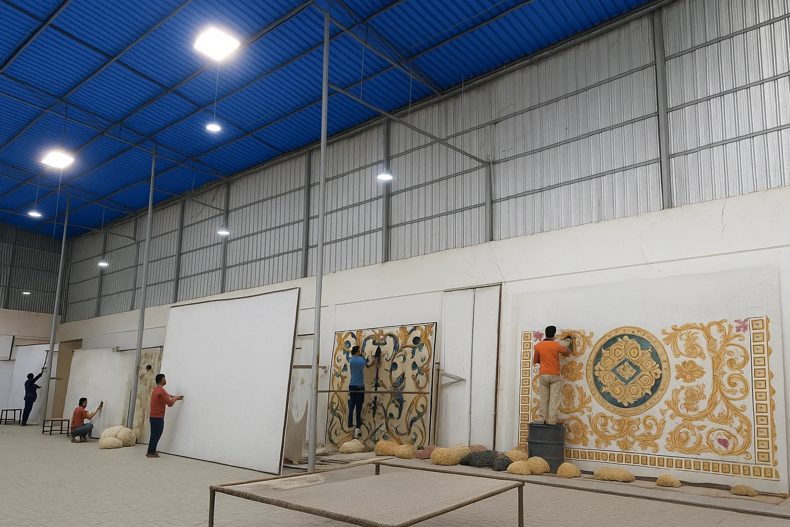 Royal Persian Carpet – Marble Texture Edition