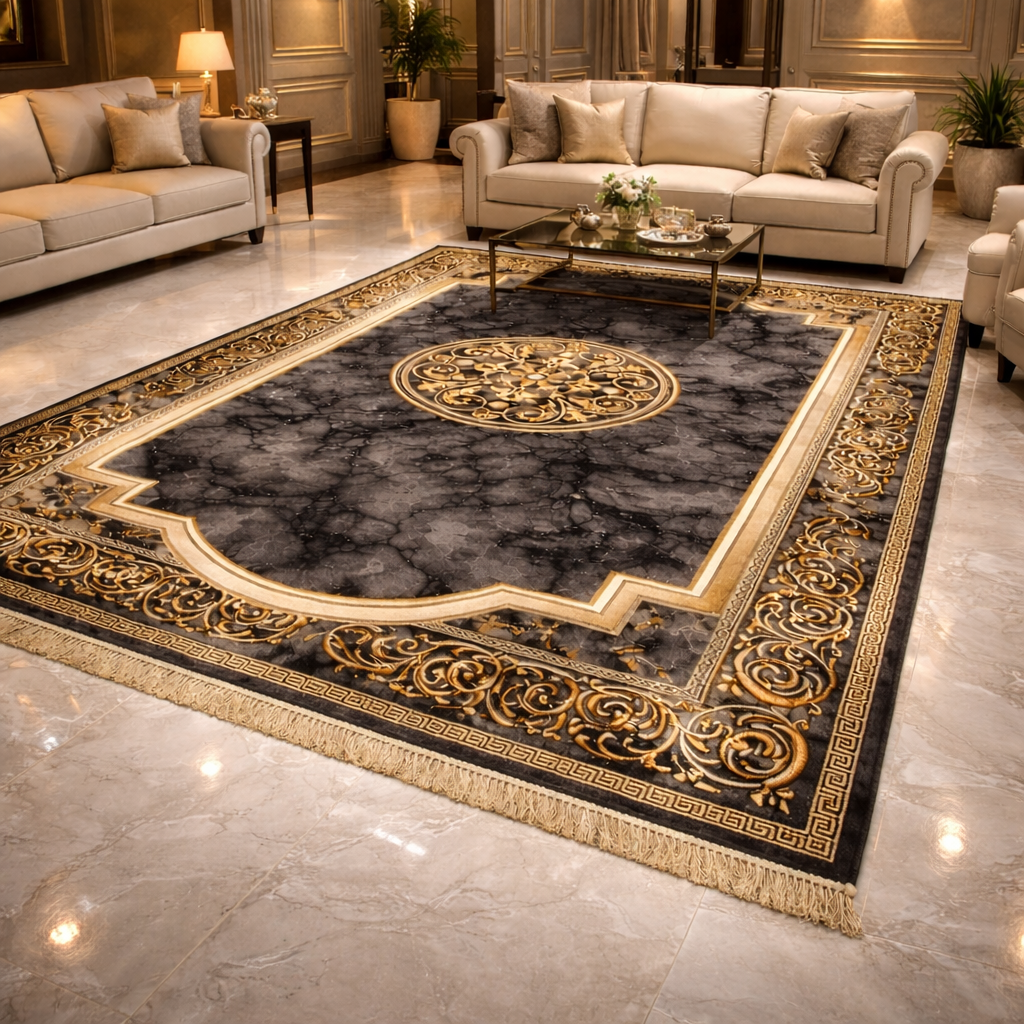 Elite Persian Carpet – Marble Finish Series