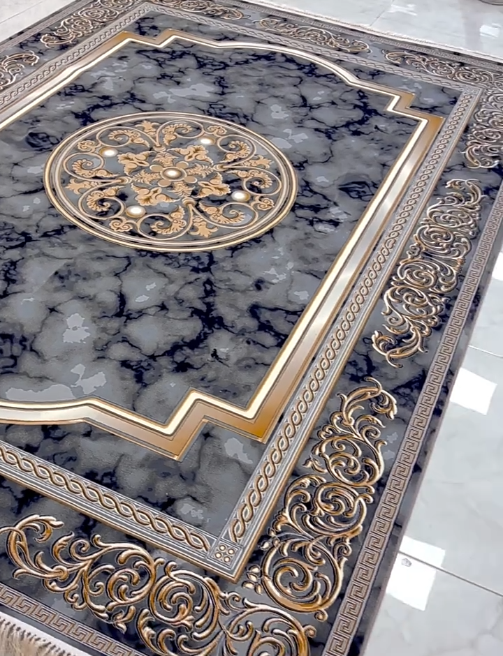 Royal Persian Carpet – Marble Texture Edition