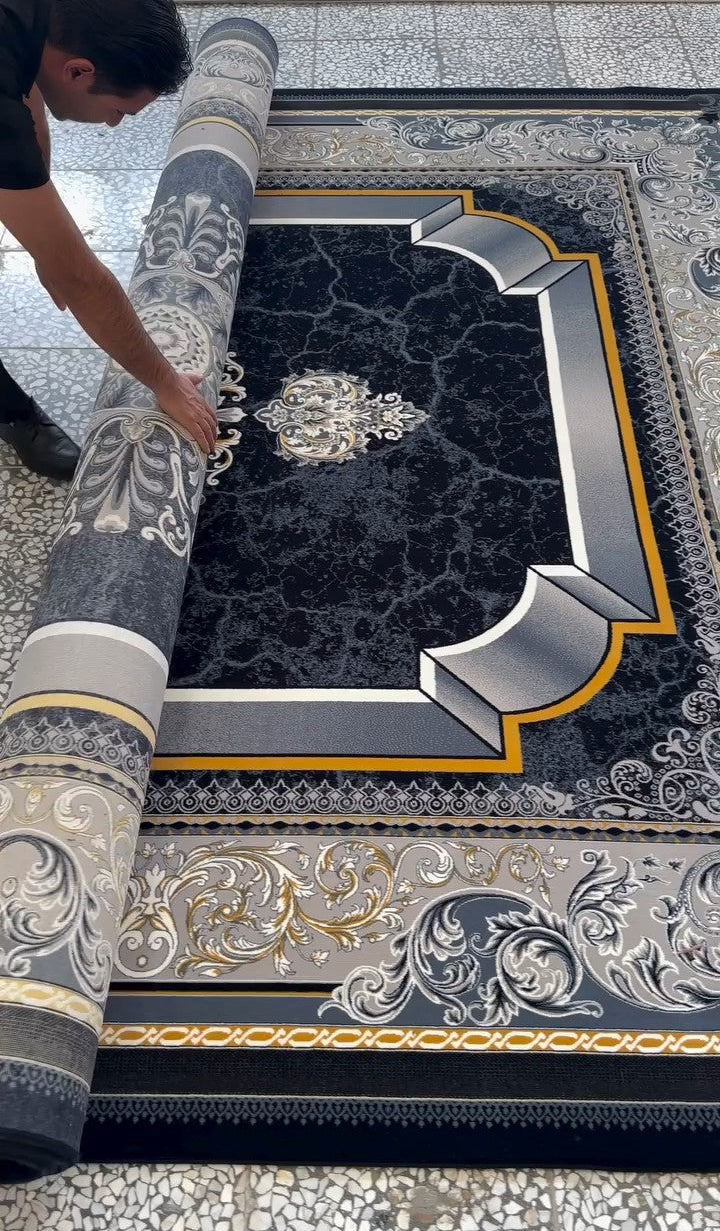 Shahenshah™ Dark Persian Inspired Carpet