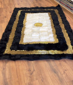 Imperial Greek Black-White-Gold Carpet