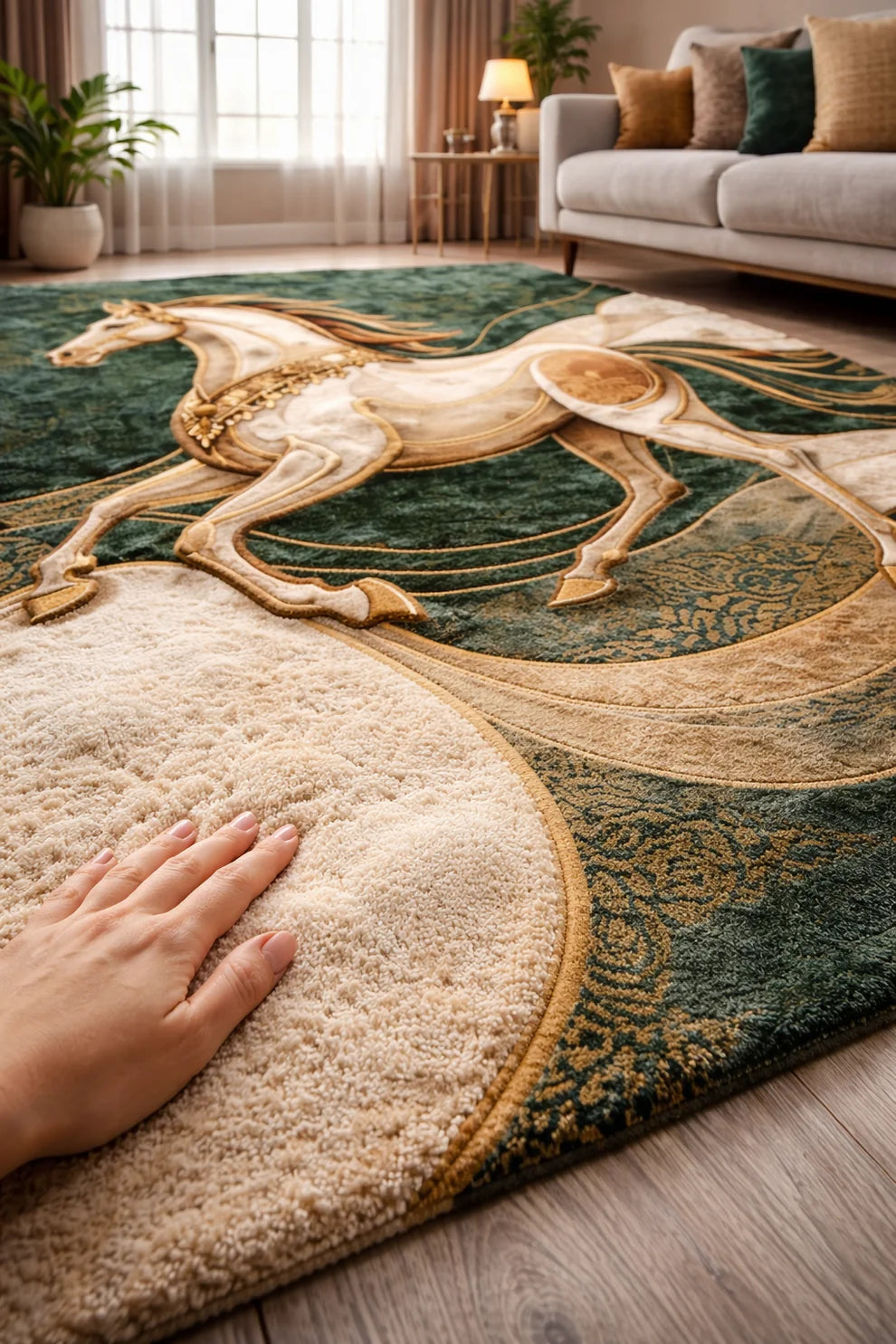 Stallion Hand Tufted Carpet