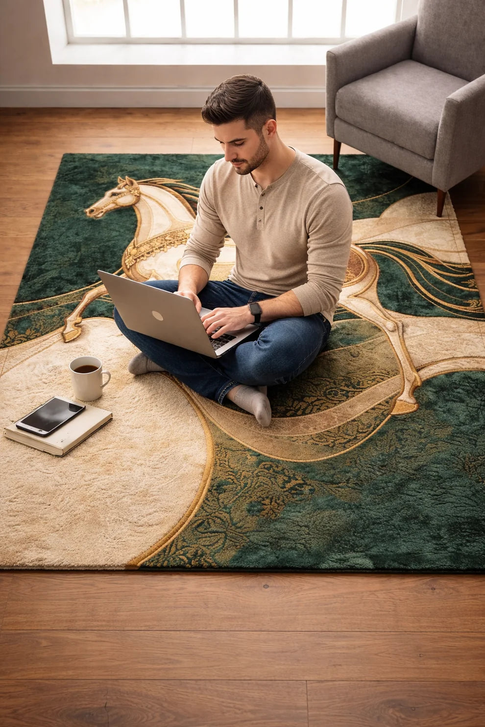 Stallion Hand Tufted Carpet